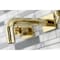 Kingston Brass KS6122DX Two-Handle Wall Mount Bathroom Faucet, Polished Brass KS6122DX - alternate 4